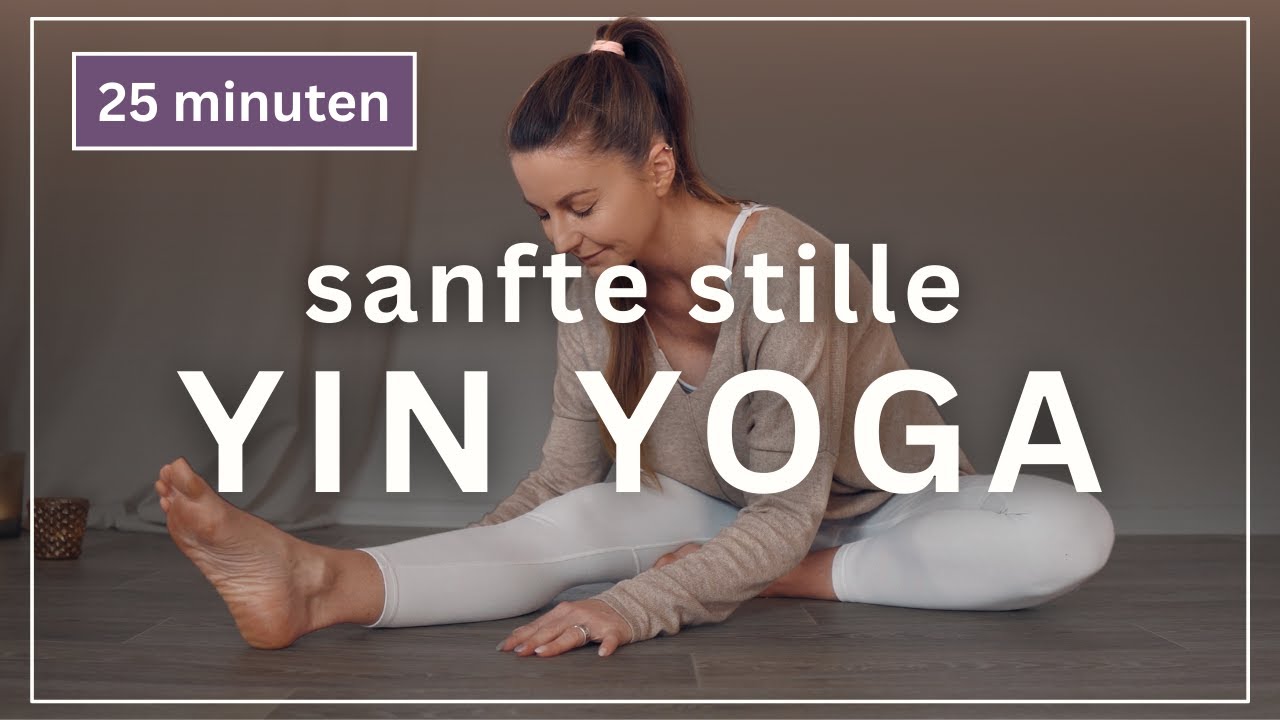 Sanftes & Stilles Yin Yoga für den Abend 🌙 25 Min Yin Yoga zum Stressabbau