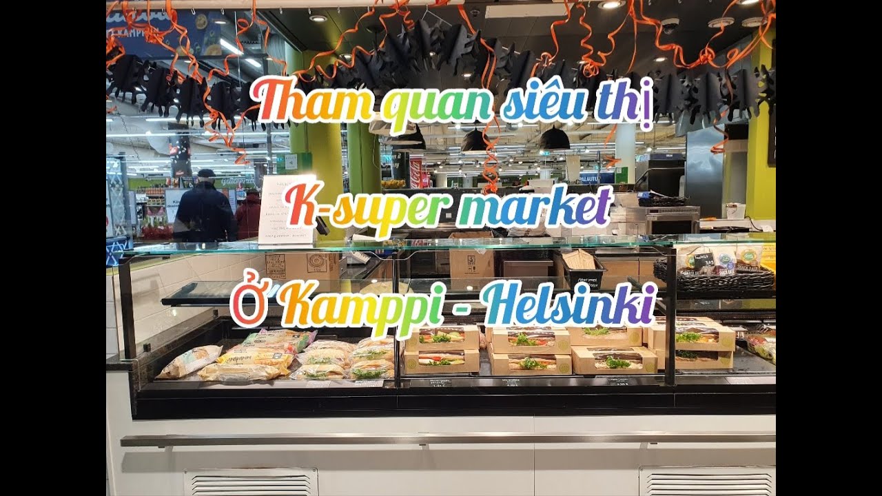 🇫🇮Tham quan si&ecirc;u thị K-supermarket ở Kamppi - Helsinki! || @Anni Family Finland