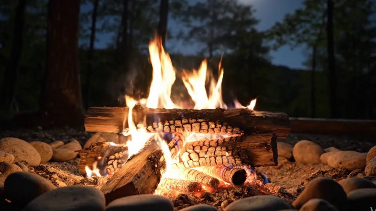 Streaming Cozy Campfire Sounds | ASMR for Stress Relief