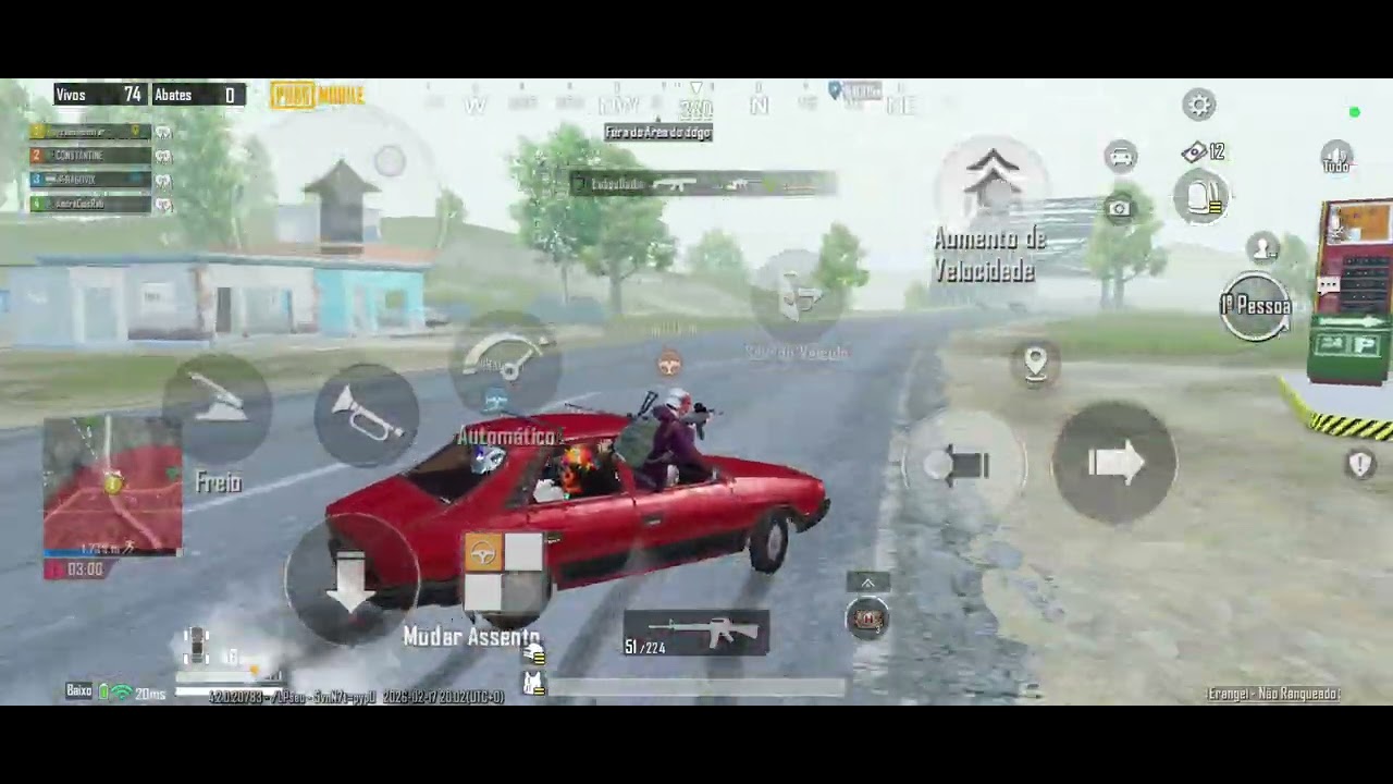 PUBG Mobile - Chamando 3 drops - SQUAD Erangel NR