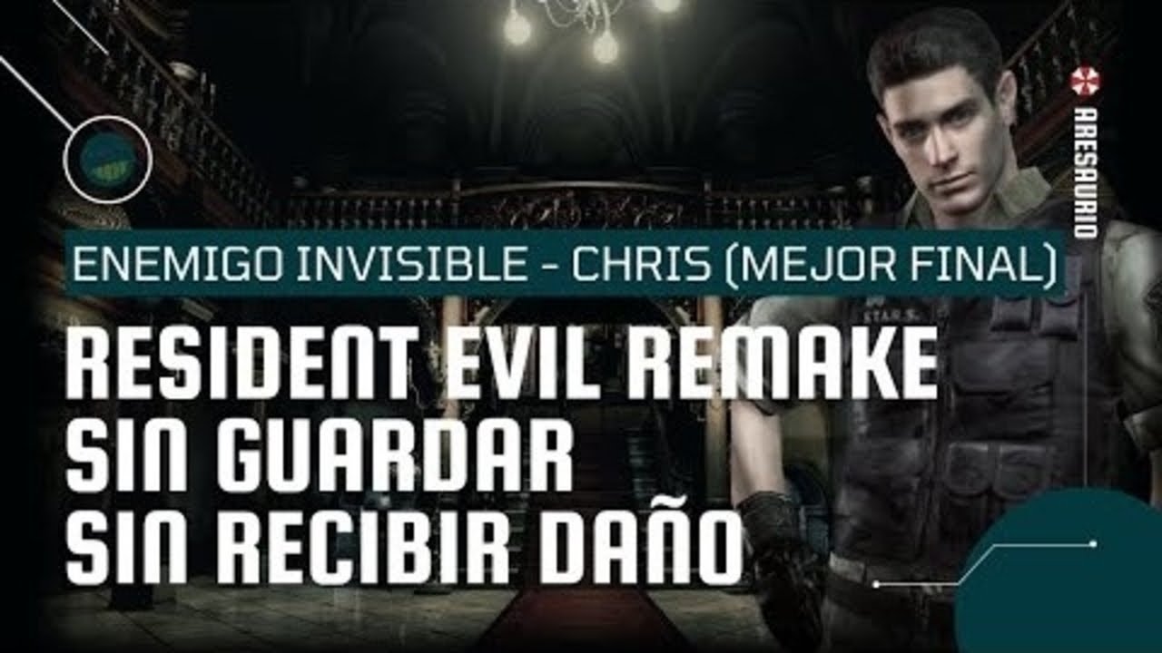 Resident Evil REmake (PC) | Chris Enemigo Invisible (Difícil) | Sin Daños, Sin Guardar | Mejor Final