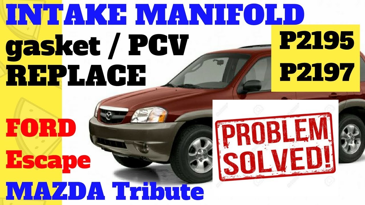 DIY Intake Manifold gasket and PCV replace Mazda Tribute Ford Escape 1080p HD