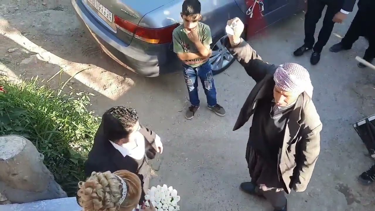 العروس تودع أهلها في قرية جوبانه_ إلى قرية مسكه ( جنديرس _ عفرين)  زفة عرس 2022