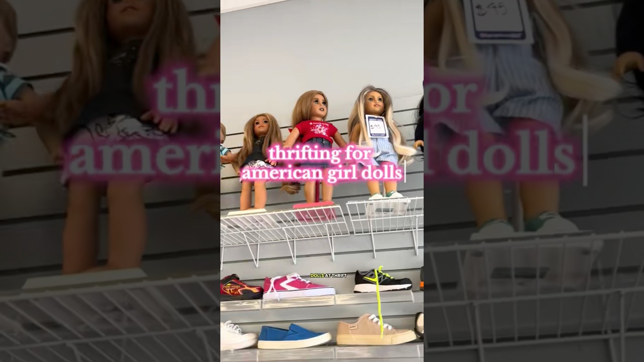 thrifting for dolls is rarely successful 🥲✨🎀 #dolls #americangirldoll #thrift #restoration #shorts