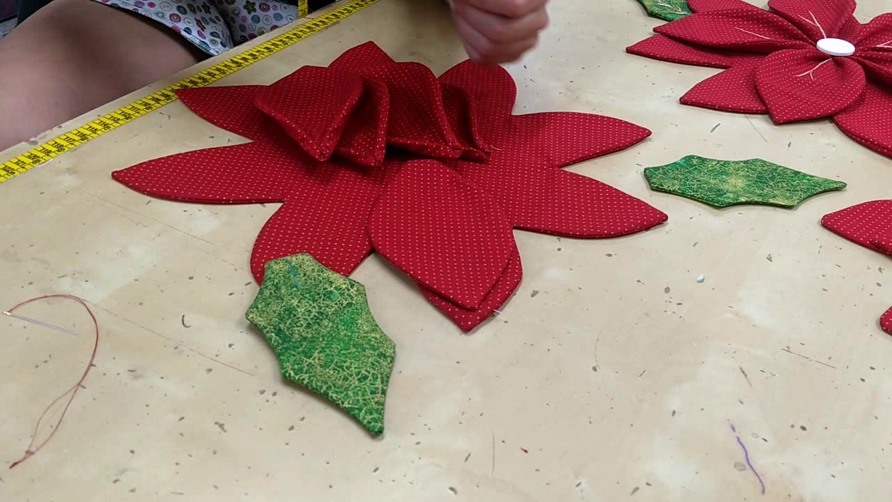 TUTORIAL FLOR PONSETIA NAVIDEÑA CAMINO DE MESA