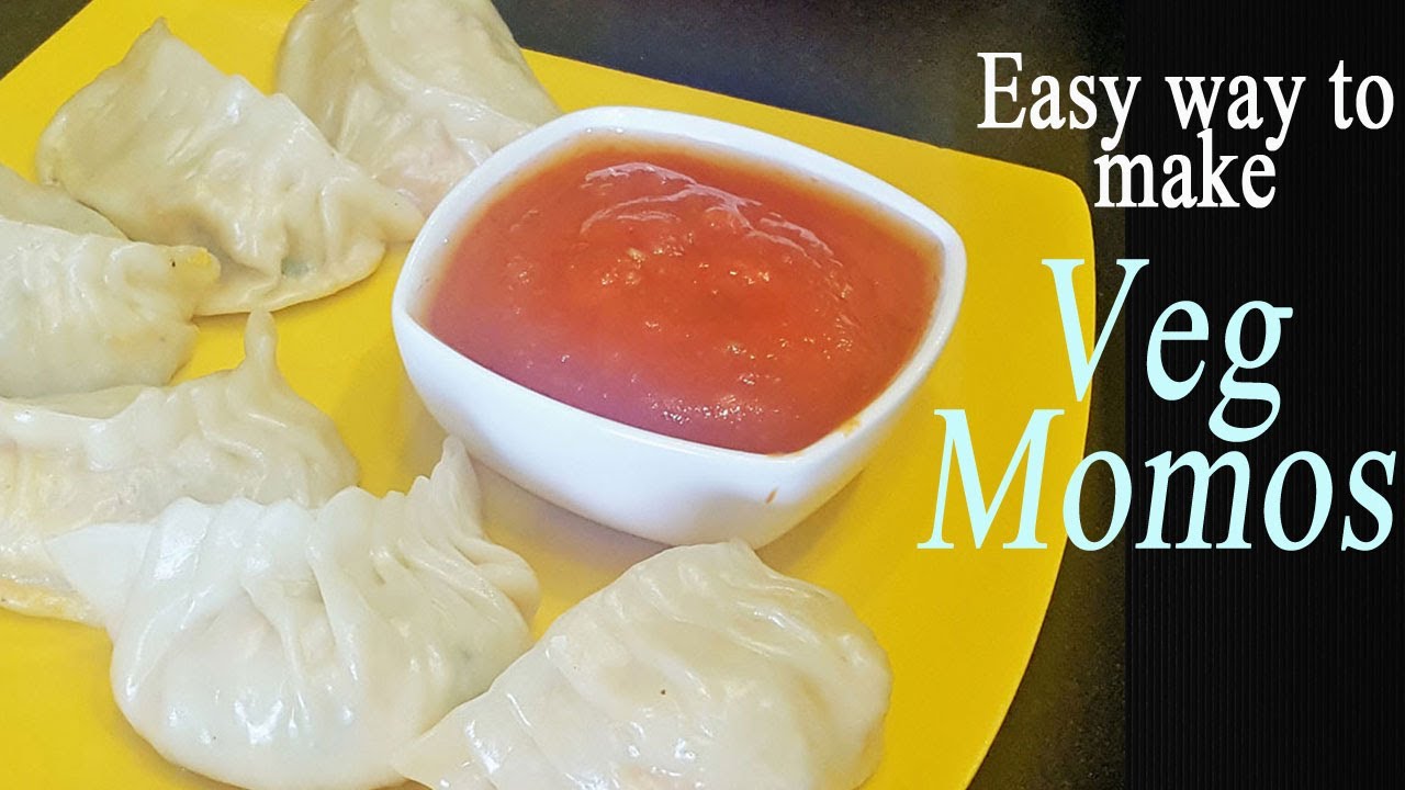 How To Make Veg Momos - Steamed Momos Recipe | How to make Momos Chutney | Madhurasrecipe