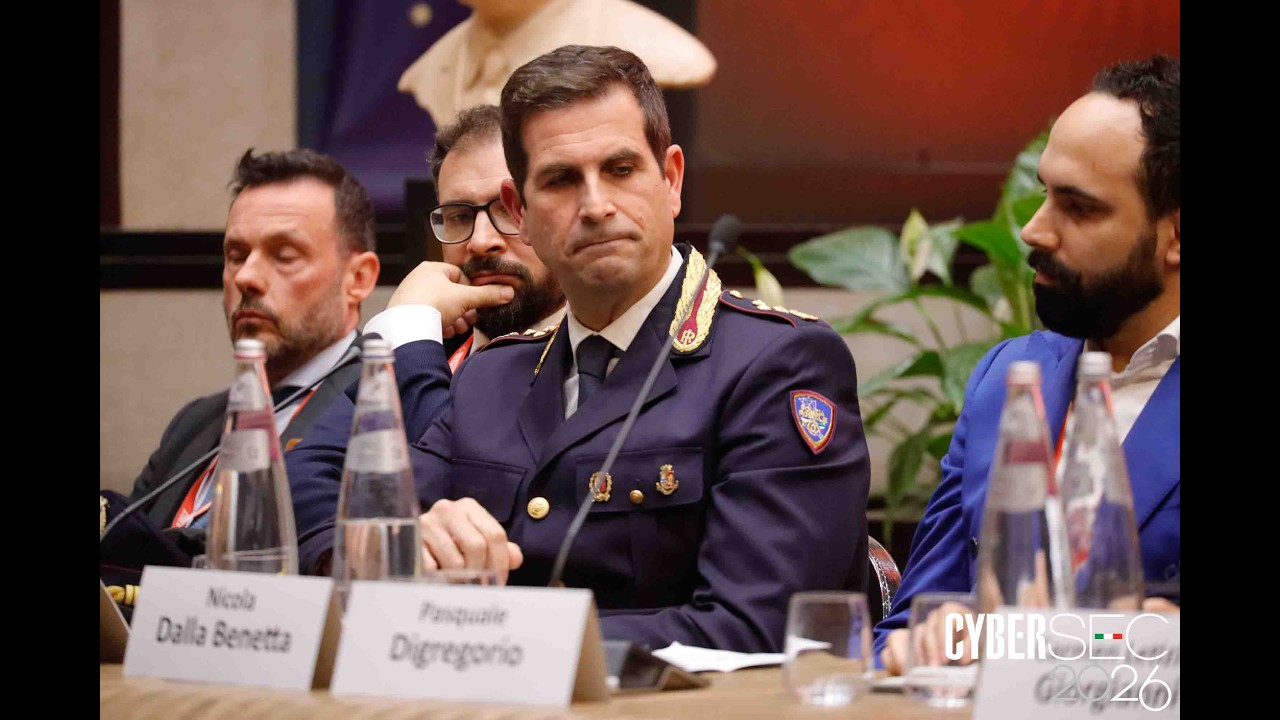 CyberSEC2026 sessioni tematiche: intervento di Luigi Bovio (Polizia di Stato)