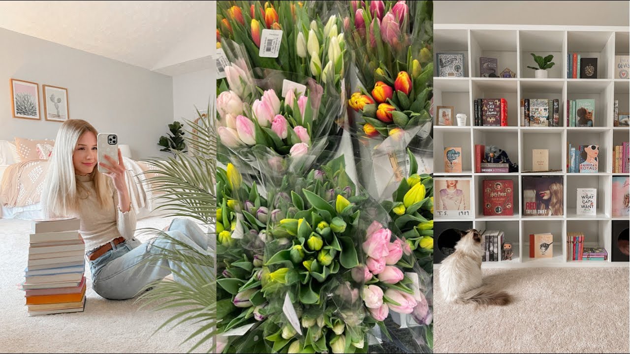day in my life: book haul, new bookshelf, + ikea shopping!