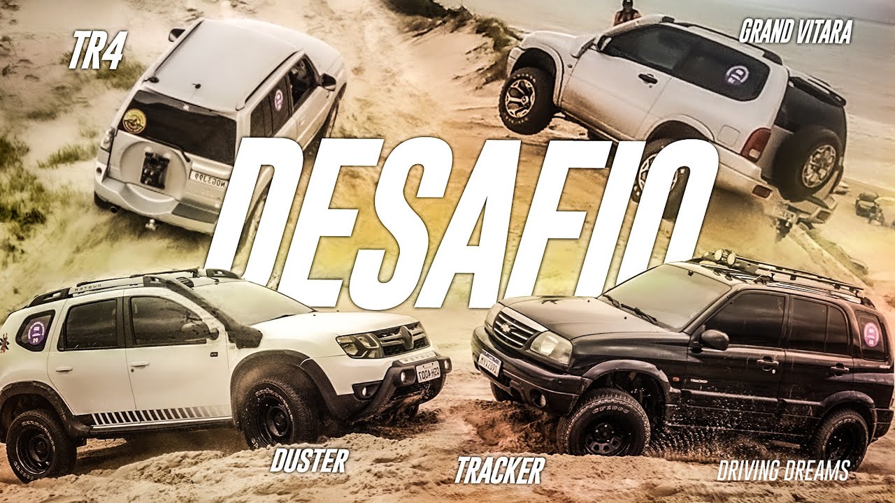 Desafio Renault Duster, GM Tracker, Mitsubishi TR4 e Suzuki Grand Vitara nas dunas! 280