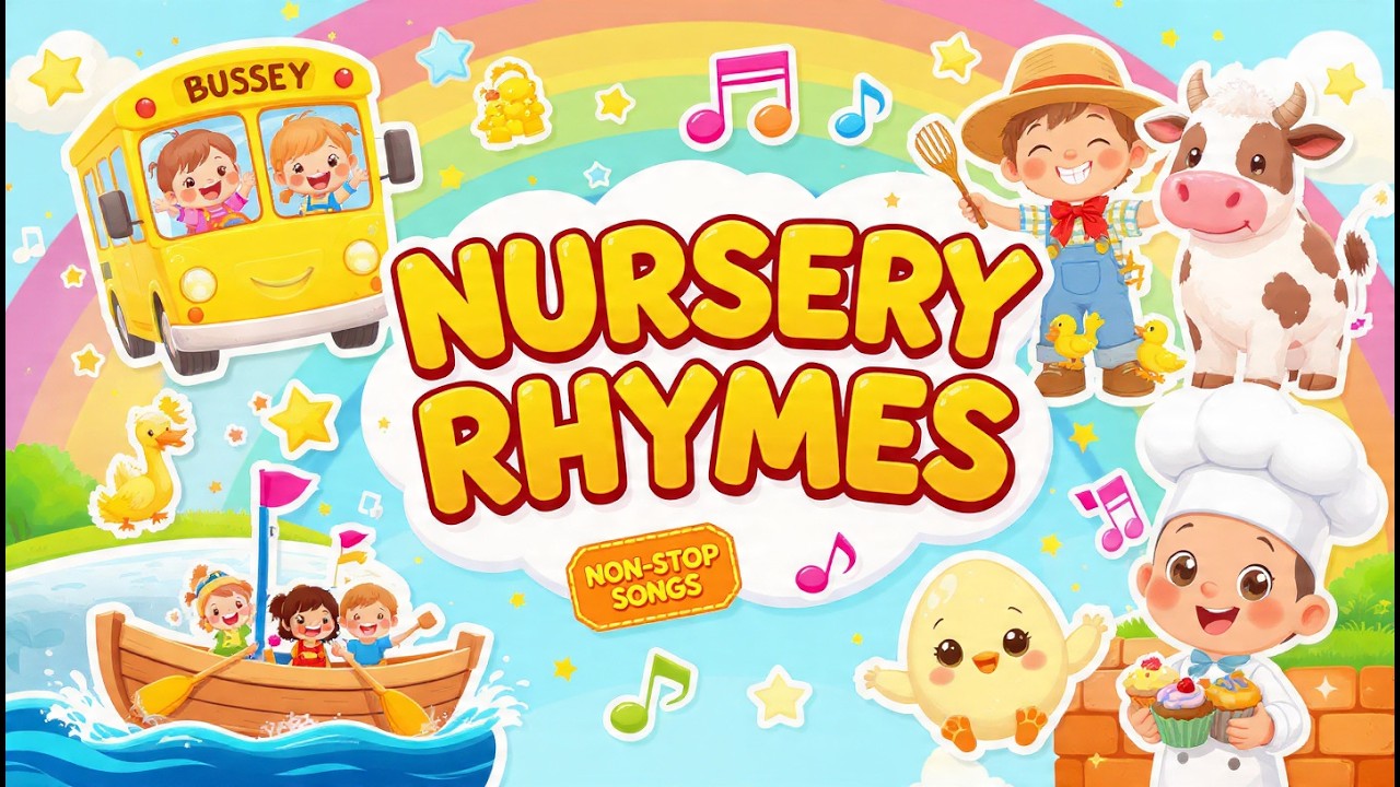 Wheels on the Bus + More 🚍🎶 | Classic Nursery Rhymes Collection for Kids