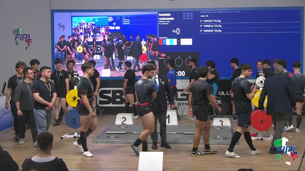 9&deg; CAMPIONATO ITALIANO DI PL CLASSIC JUNIOR MASCHILE - Cat.- 83 kg.