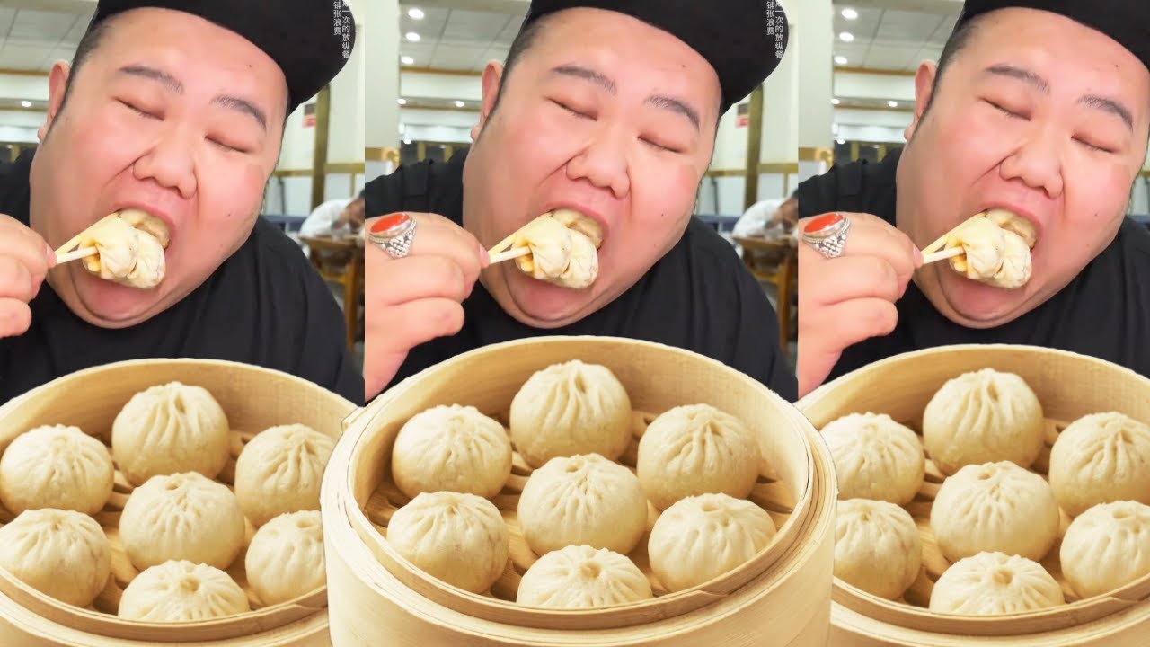 【大胃王火力全開】挑战花365元吃杭州小笼包！｜30分鐘內能吃多少？｜Noodle Food Challenge【櫻木花胖】