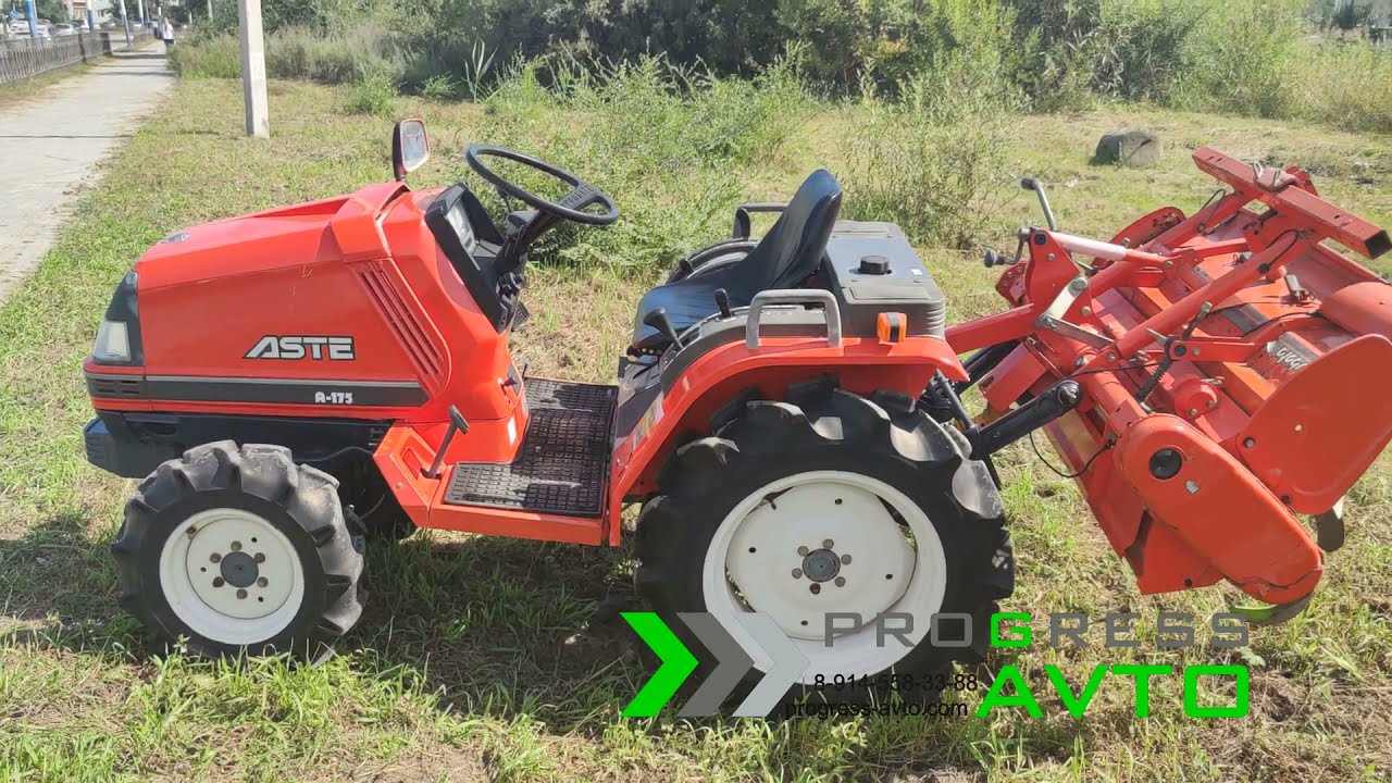 Краткий обзор японского трактора KUBOTA ASTE A-175 с быстрым разворотом 