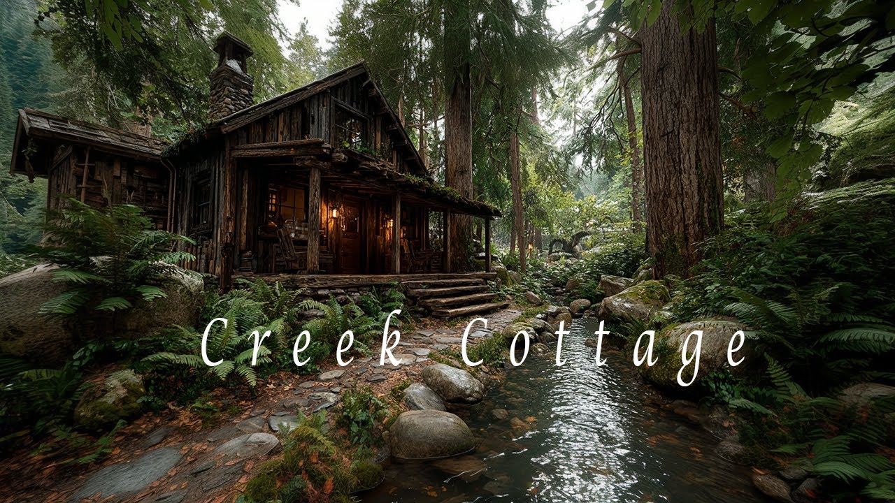 Forest Creek Cottage – Healing Meditation Music – Cozy Nature Ambience for Deep Sleep
