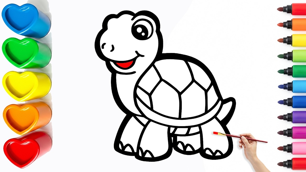 🐢How To Draw a Cute Turtle | Easy Step By Step Tutorial #20