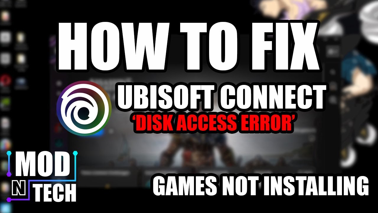 Исправление ошибки доступа к диску Ubisoft Connect / Игры не загружаются или не скачивают обновле...