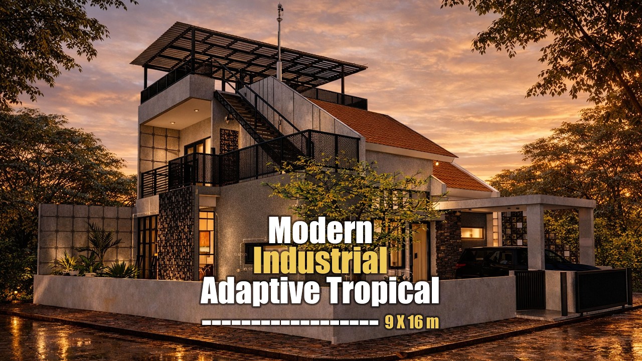 MODERN INDUSTRIAL-ADAPTIVE TROPICAL - 9x16m