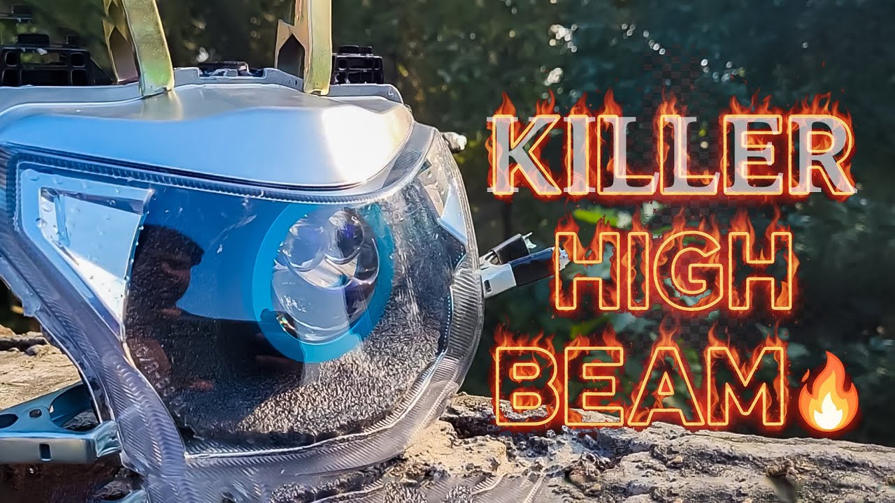 Terminator 2 Powerful Projector Installed Inside Reflector | Killer High Beam & Night Throw Test