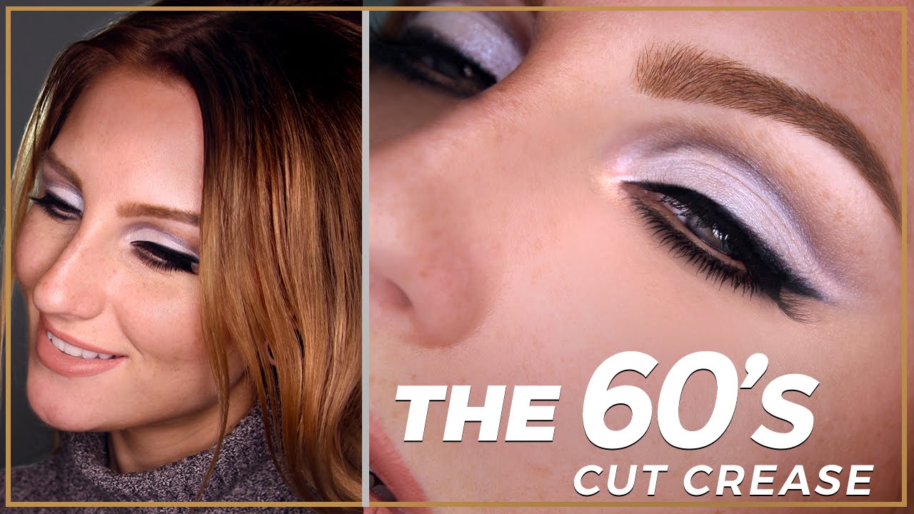 DECADES SERIES: 60s Original Cut Crease Makeup Tutorial / Modern Pastel Look Twiggy Inspired