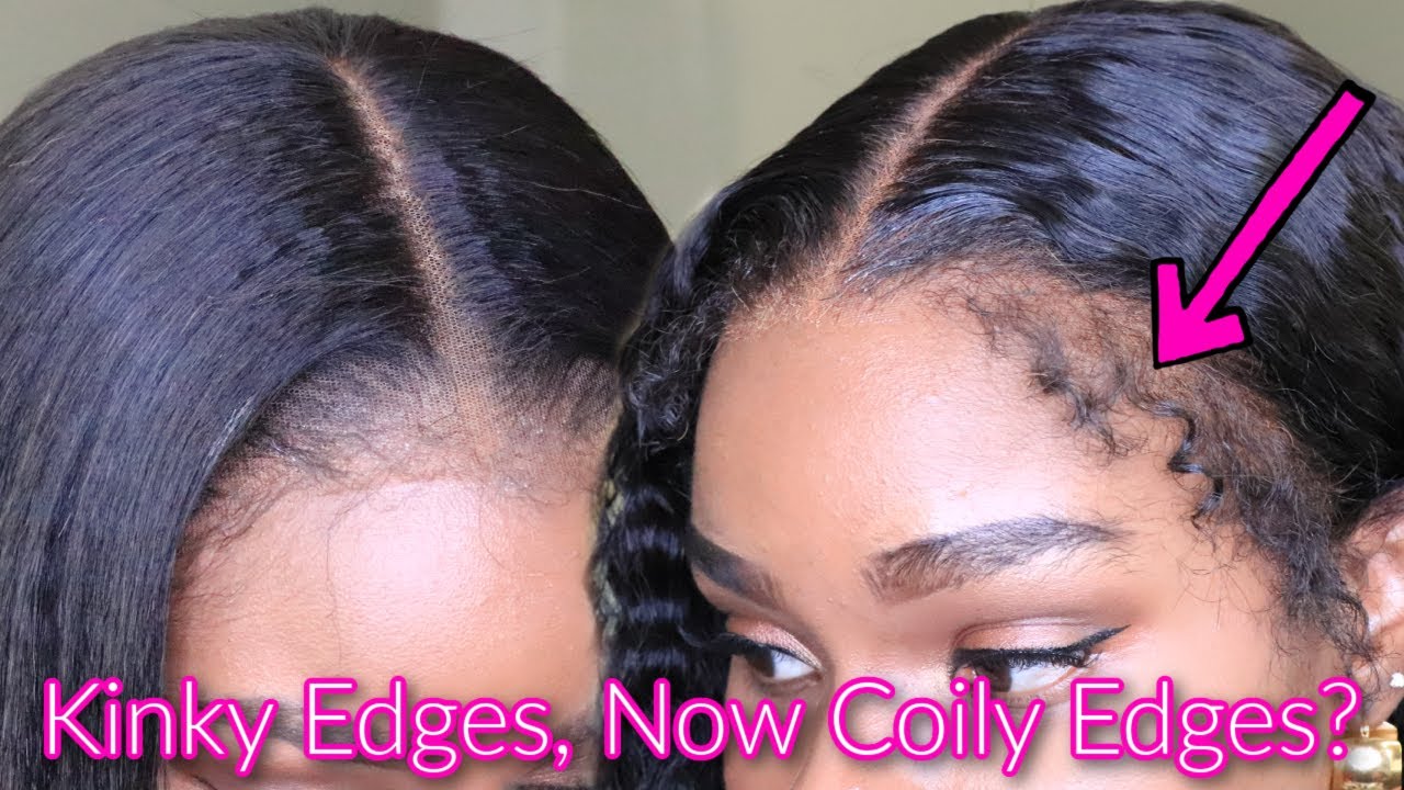 Coily Curly Edges On A Lace Wig?? GAME CHANGERS!! | Must See!! | TwinGodesses | Feat OMGHERHAIR