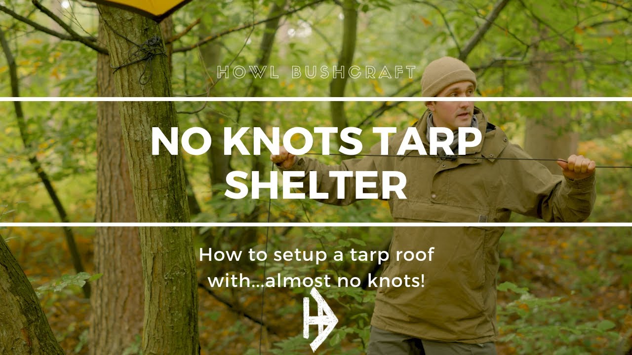 Setting up a Tarp with no knots