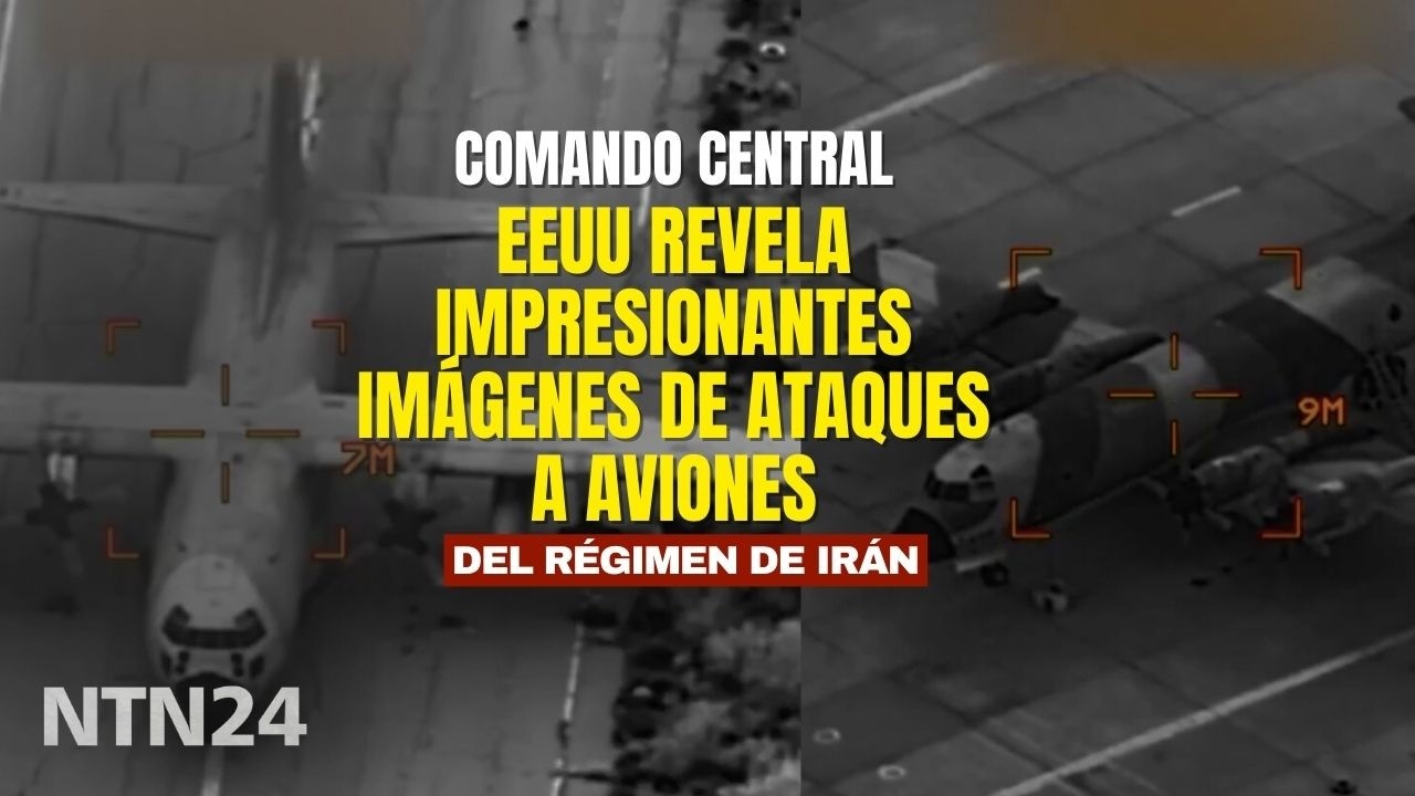 Comando Central de EE. UU. revela impresionantes imágenes de ataques a aviones del régimen de Irán
