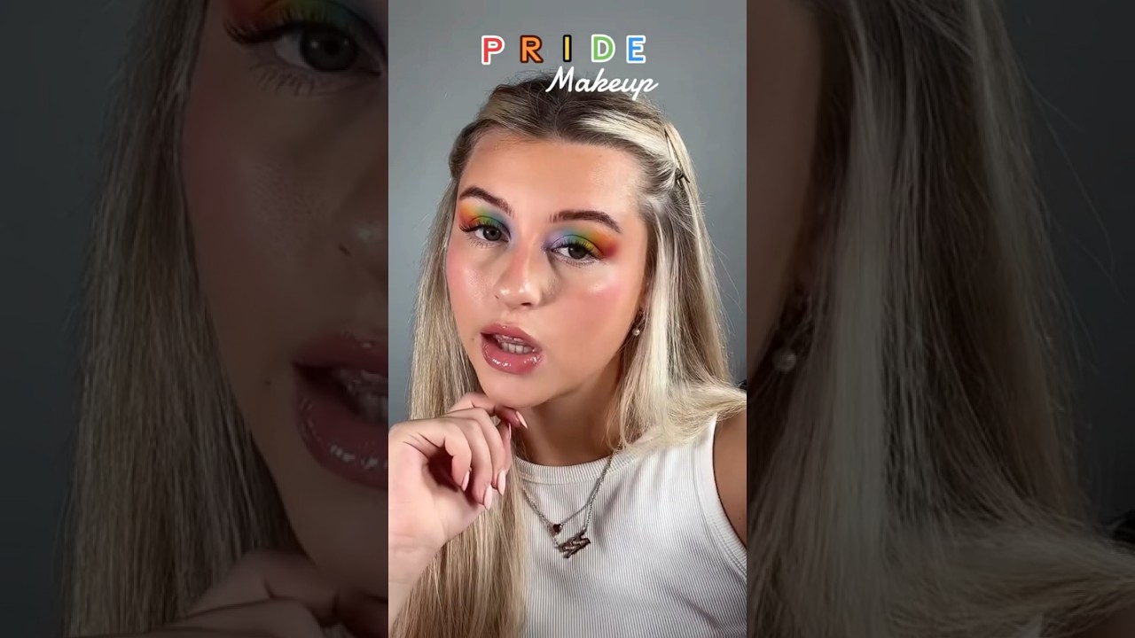 happy pride month 🫶🏼🌈 #pride #makeup