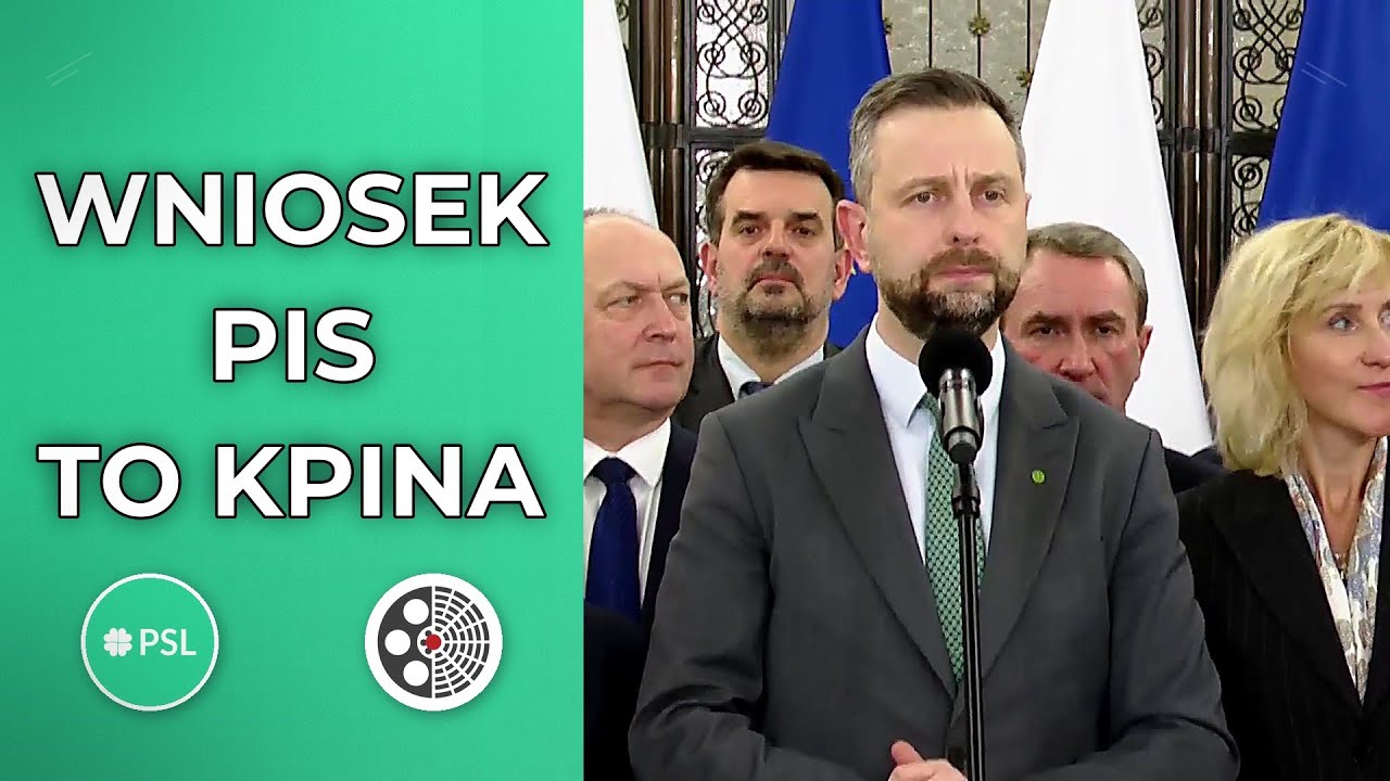 PSL broni Stefana Krajewskiego - wniosek PiS to kpina