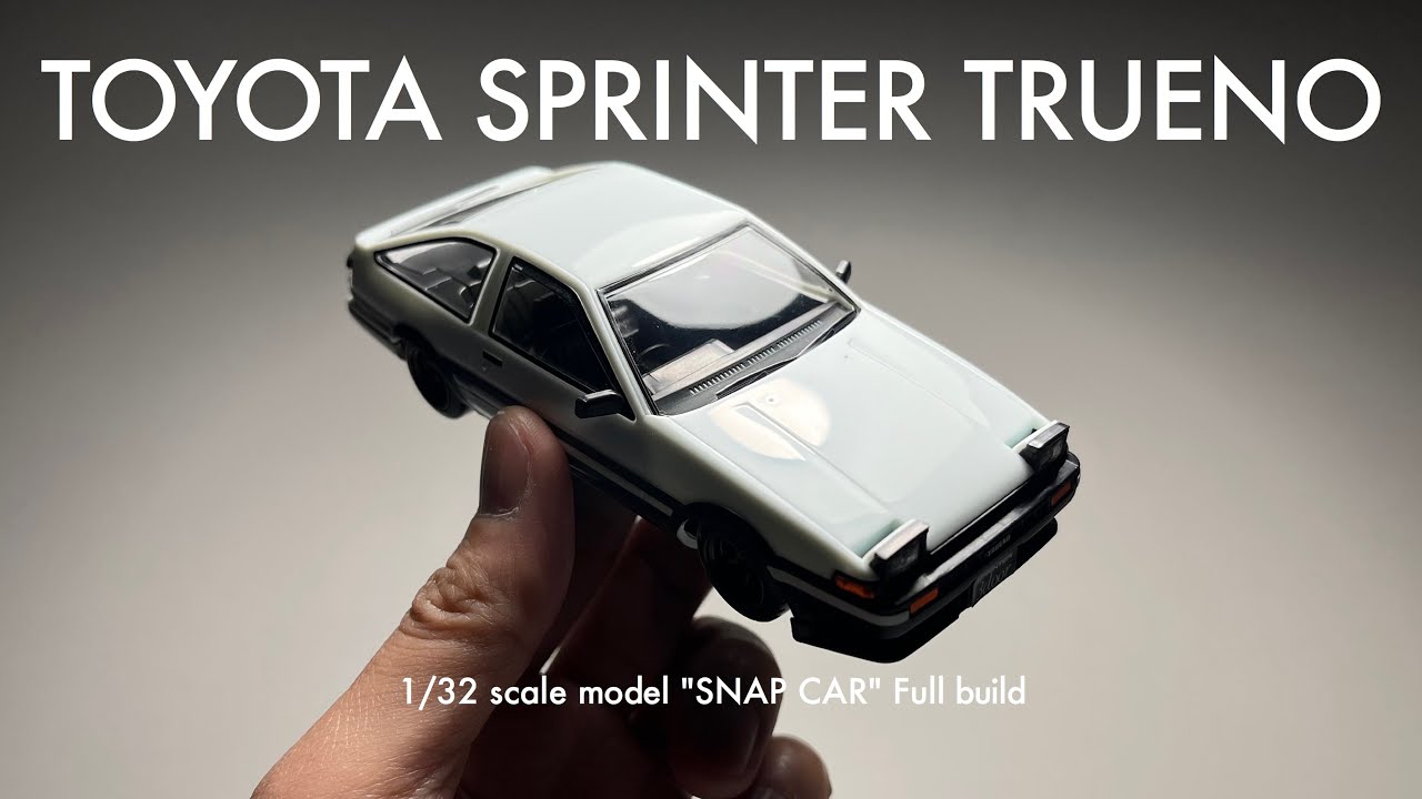TOYOTA SPRINTER TRUENO AE86 CUSTOM【アオシマ 1/32】プラモデル製作 Scale Model【楽プラ/スナップキット】