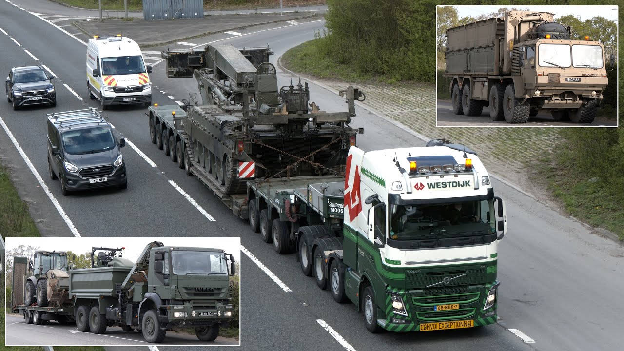Heavy machinery and army engineering vehicles deployed for Exercise Steadfast Defender 🪖