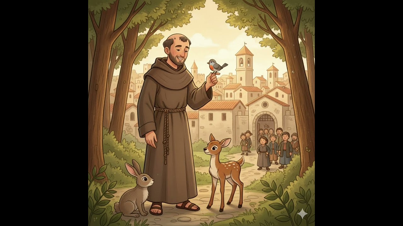 Saint Francis and the Wolf of Gubbio 🐺 | Catholic Story for Kids | Kindness and Peace
