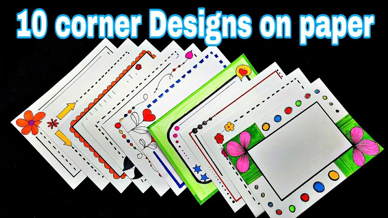 10 Border Designs/Border Design for Project/Project File Decoration/Border Design for School Project
