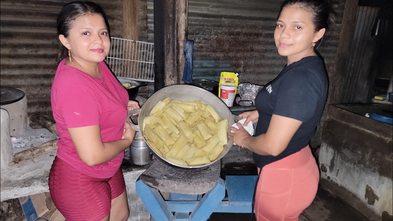🔴😲Así nos quedaron de ricos los tamalitos de elotes salvadoreños/CHICAS SALVADOREÑAS 🇸🇻
