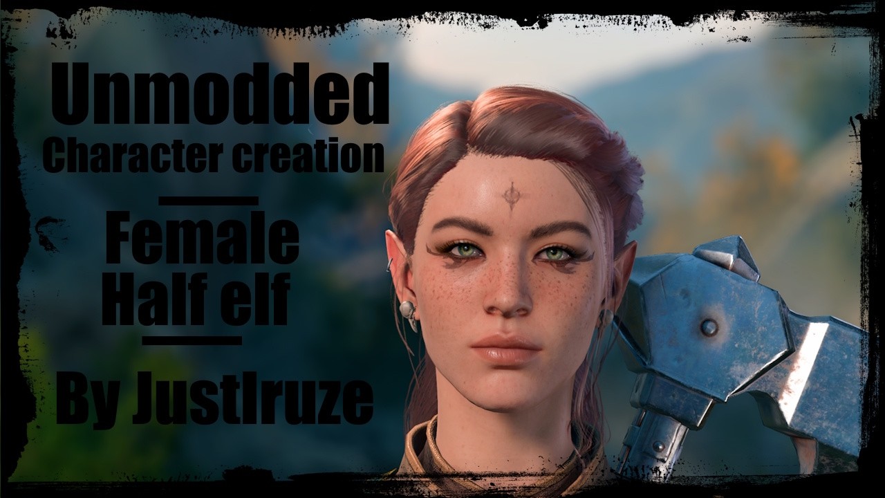Baldur's Gate 3 || Unmodded character creation #16 | Female half elf