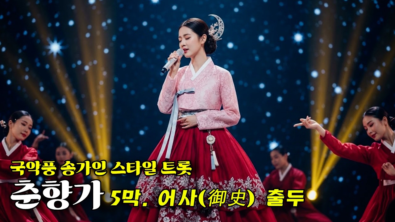 춘향가 제5막(대단원) : 어사(御史) 출두 – 재회와 승리 | 춘향가를 현대적으로 재해석한 송가인 스타일 감성 트롯 | 어사 출두야! 기적 같은 순간이여!