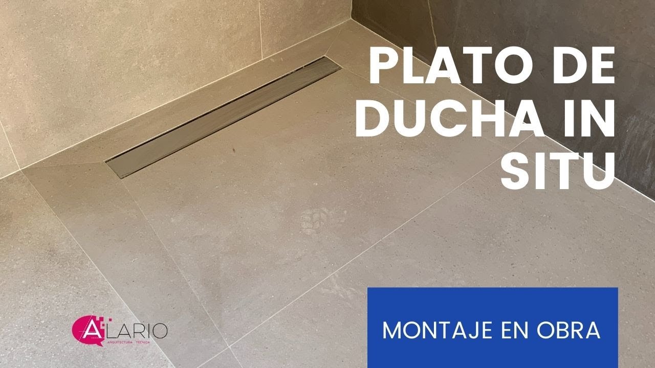 Colocación de PLATO DE DUCHA de obra