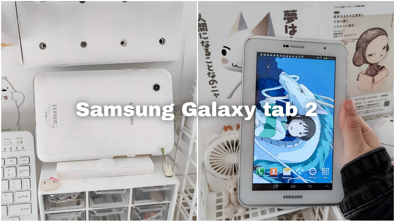 Using Samsung Galaxy tab 2 7.0 (2012) in 2025 ☁️ Aesthetic Samsung Tablet, what's on my tablet 💞
