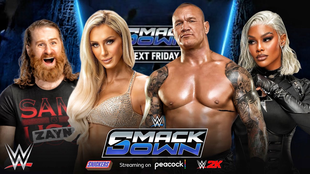 Randy Orton Vs Jade Cargill Vs Sami Zayn Vs Charlotte Flair - Fatal 4 Way Match At WWE Smackdown