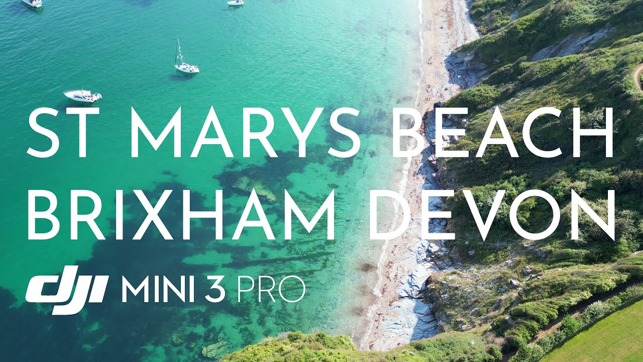 Brixham Drone 4K St Marys Beach | Devon England Cinematic Video | DJI Mini 3 Pro