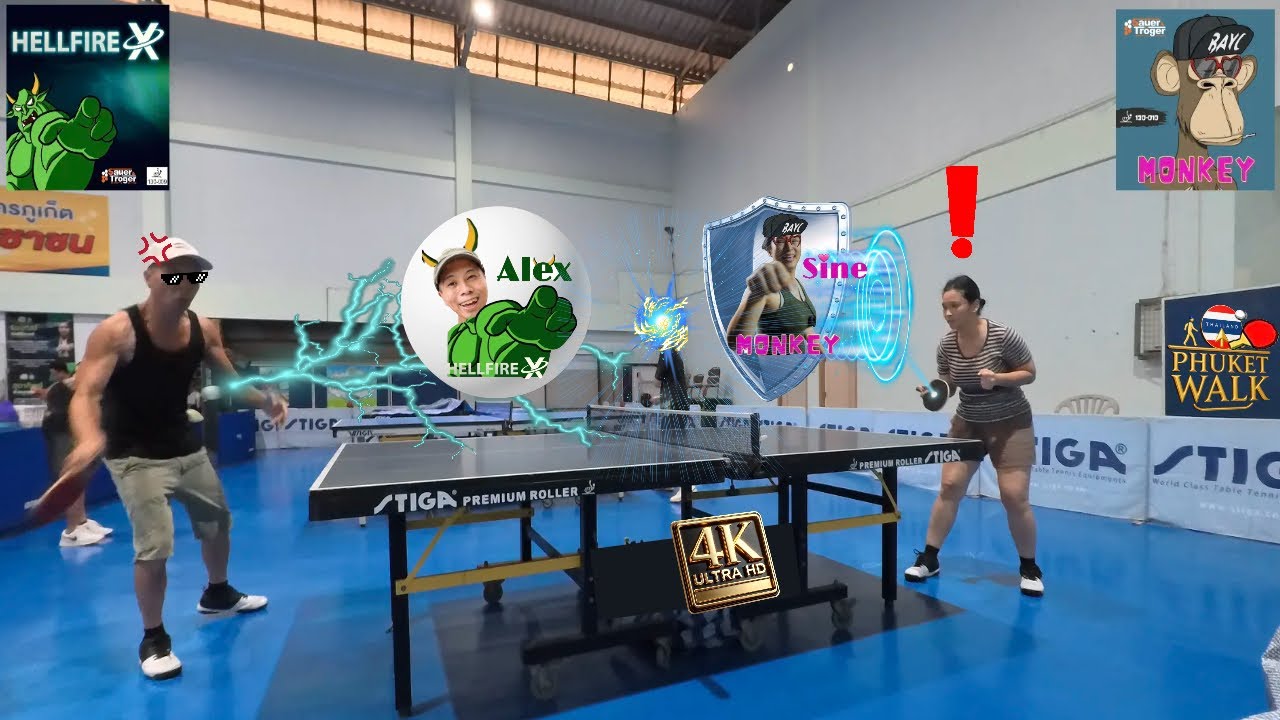 Long Pips OX Practice Rallies: Hellfire X vs Monkey POV & Side View! - Let's Train!