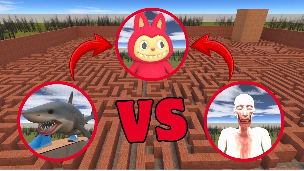 TUNG TUNG SAHUR VS SCP-096 VS SONIC TAPES VS LABUBU DÖVÜŞÜYORLAR GARRY'S MOD