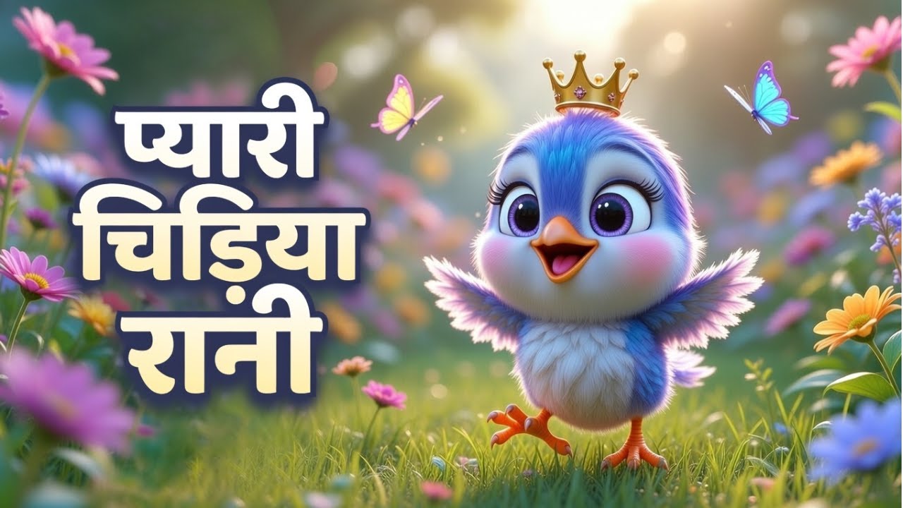 Pyari Chidiya Rani 🐦 | Hindi Kids Song | 3D Animation #preschoollearning
