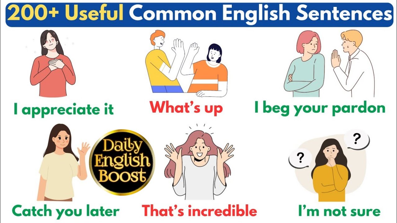 7000+ Common English Sentences For Daily Life | Daily Use English Sentences #spokenenglish 