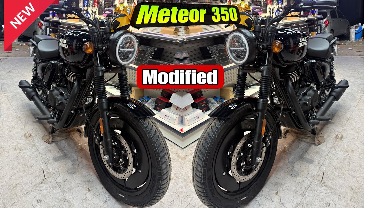 meteor 350 modified | Royal Enfield Meteor 350 Modifications | Skd bike world