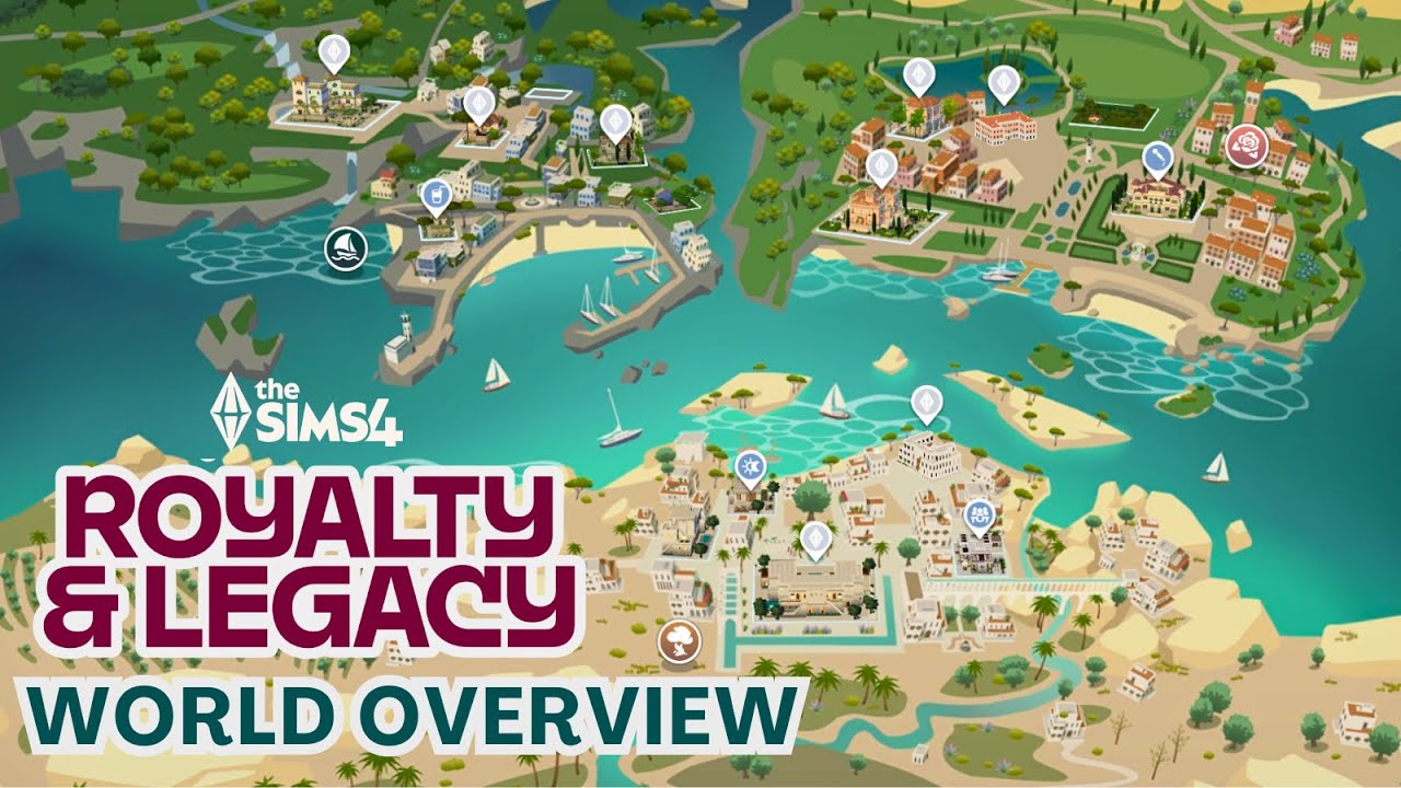 The Sims 4 Royalty & Legacy World Overview