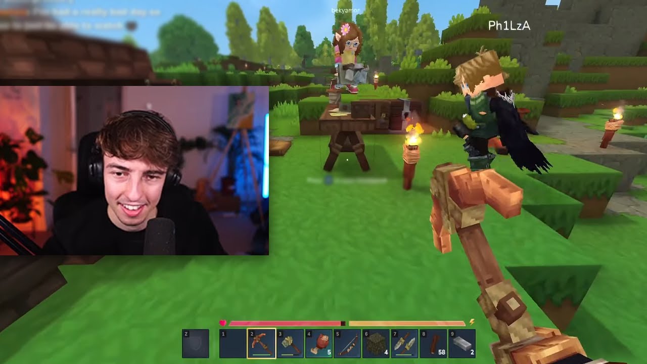 Lukey plays Hytale for the first time!
