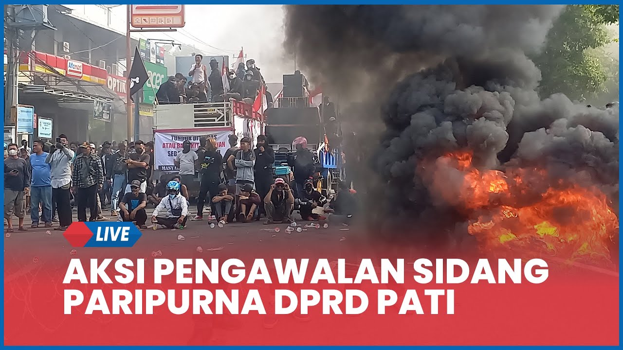 🔵 Peserta Aksi Demo Pati Mulai Datangi Alun-alun