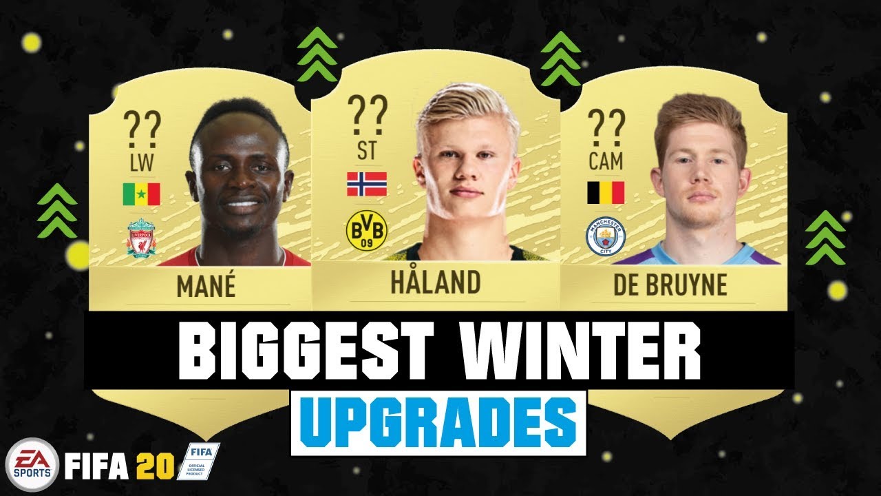 FIFA 20 | BIGGEST WINTER UPGRADES! 🔥😳| FT. HAALAND, MANE, DE BRUYNE... etc