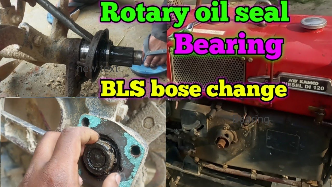 How To Change Rotary Bearing and Oil Seal /Kamco Power Tiller