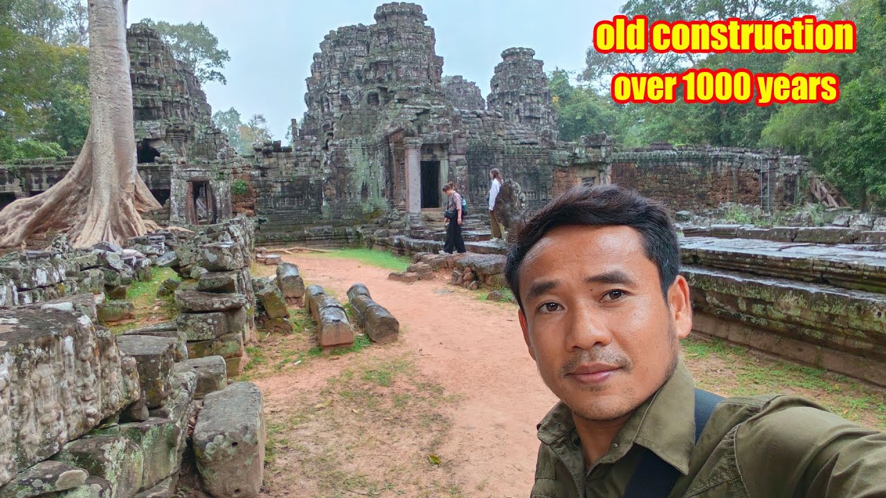 Amazing an ancient temple building over 1000 years ago in Cambodia.